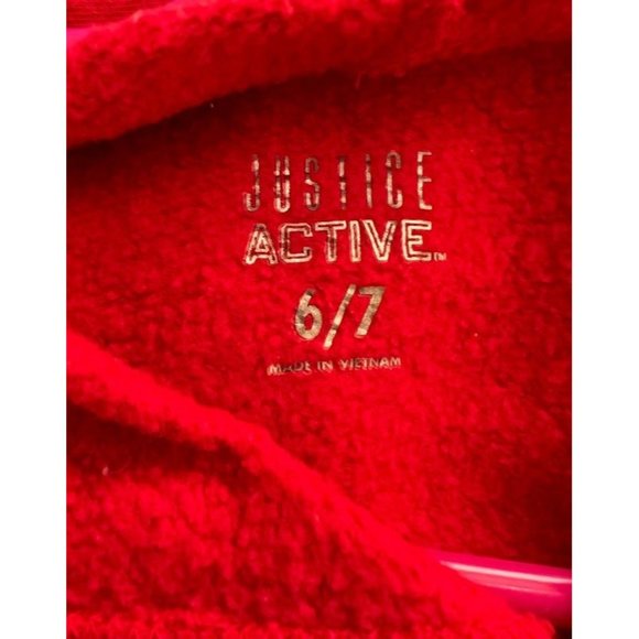 Justice Active Chill Out Girl's Hooded Pullover Sweatshirt - Picture 4 of 5